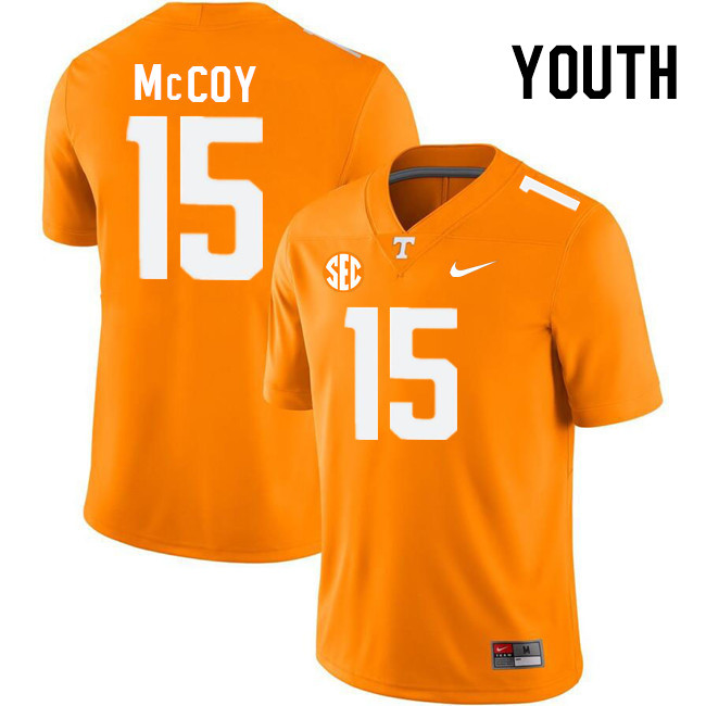 Youth #15 Bru McCoy Tennessee Volunteers College Football Jerseys Stitched Sale-Orange
